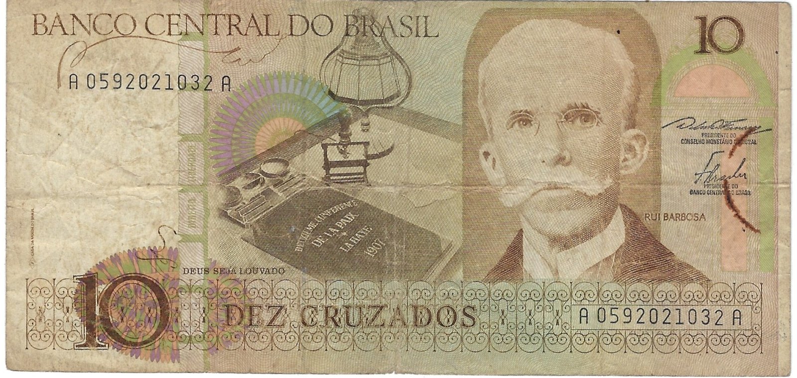 1000 Cruzeiros (Thesouro Nacional; 2nd print; "Valor Legal")